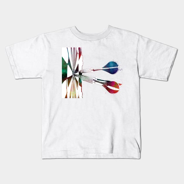 darts sport art #darts #sport Kids T-Shirt by JBJart